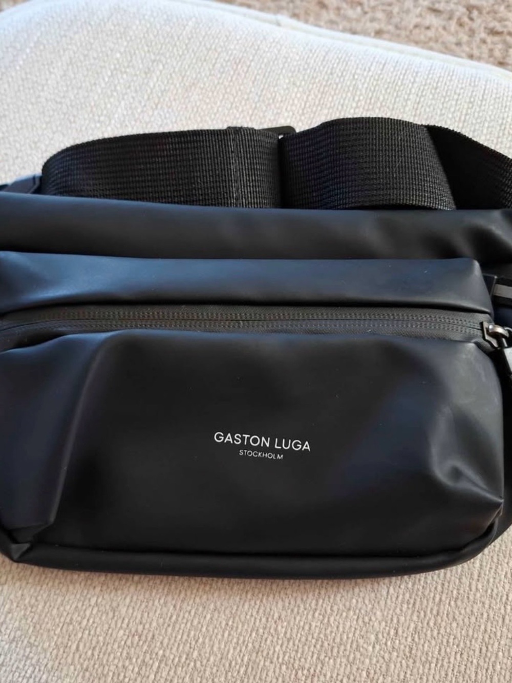 Gaston Luga Black Men's Crossbody Bag